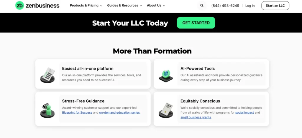 ZenBusiness Key Features